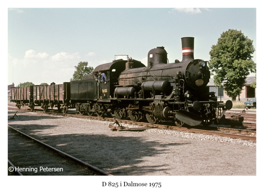 DSB D 825 i Dalmose i 1975